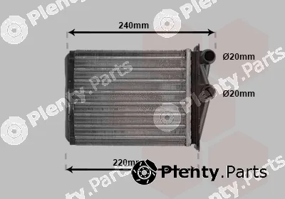 Van Wezel 43006380 — Heat Exchanger, interior heating
