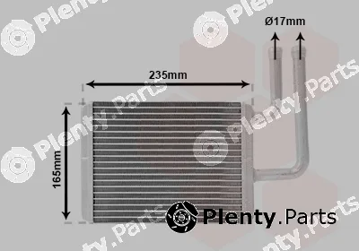 Van Wezel 32016700 — Heat Exchanger, interior heating