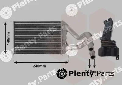 Van Wezel 07006147 — Heat Exchanger, interior heating