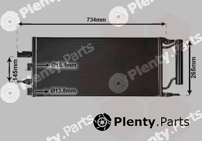 Van Wezel 06005607 — Condenser, air conditioning