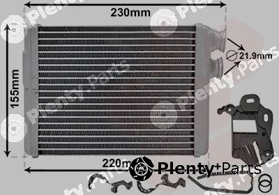 Van Wezel 40016700 — Heat Exchanger, interior heating