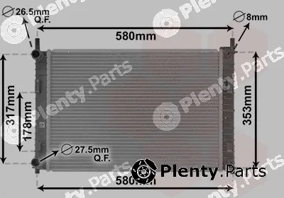 Van Wezel 18002326 — Radiator, engine cooling