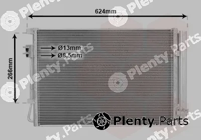 Van Wezel 83015709 — Condenser, air conditioning