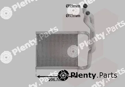 Van Wezel 82016704 — Heat Exchanger, interior heating