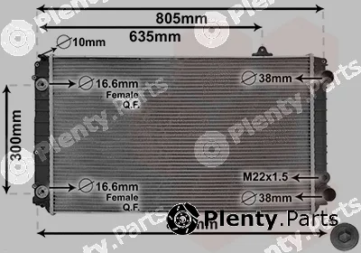 Van Wezel 03002252 — Radiator, engine cooling *** IR PLUS ***