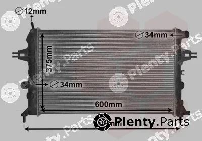 Van Wezel 37002296 — Radiator, engine cooling