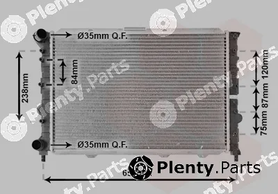 Van Wezel 01002114 — Radiator, engine cooling
