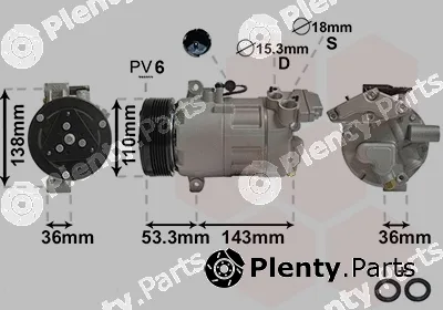 Van Wezel 0600K321 — Compressor, air conditioning *** IR PLUS ***