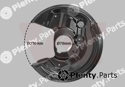 Van Wezel 7606374 — Splash Guard, brake disc