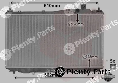 Van Wezel 25002113 — Radiator, engine cooling *** IR PLUS ***