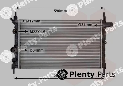 Van Wezel 37002150 — Radiator, engine cooling
