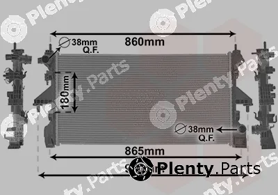 Van Wezel 09012704 — Radiator, engine cooling