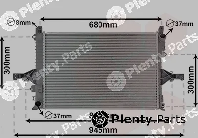 Van Wezel 59002114 — Radiator, engine cooling