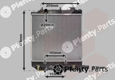 Van Wezel 27002166 — Radiator, engine cooling