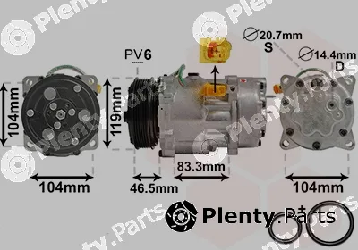 Van Wezel 0900K201 — Compressor, air conditioning