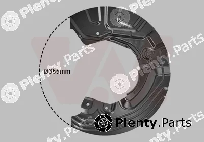 Van Wezel 0628372 — Splash Guard, brake disc