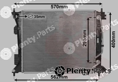 Van Wezel 82002433 — Radiator, engine cooling