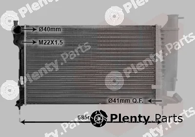 Van Wezel 09002114 — Radiator, engine cooling *** IR PLUS ***