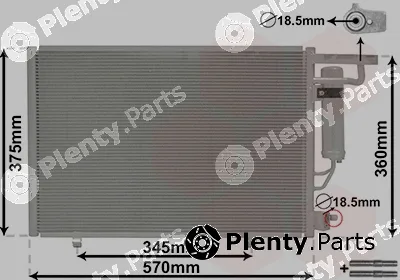 Van Wezel 18015704 — Condenser, air conditioning *** IR PLUS ***
