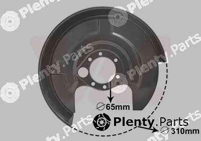 Van Wezel 0322373 — Splash Guard, brake disc