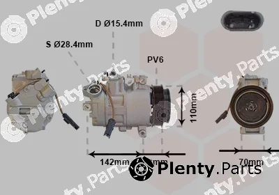 Van Wezel 0600K411 — Compressor, air conditioning