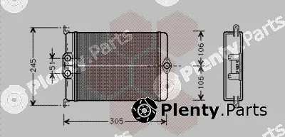 Van Wezel 30006239 — Heat Exchanger, interior heating