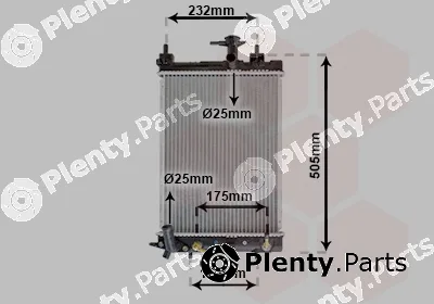 Van Wezel 11002070 — Radiator, engine cooling