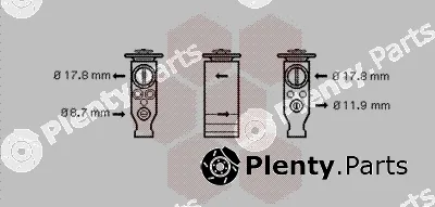 Van Wezel 09001244 — Expansion Valve, air conditioning
