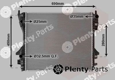 Van Wezel 77002040 — Radiator, engine cooling