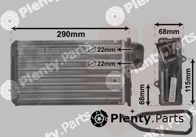 Van Wezel 40006100 — Heat Exchanger, interior heating