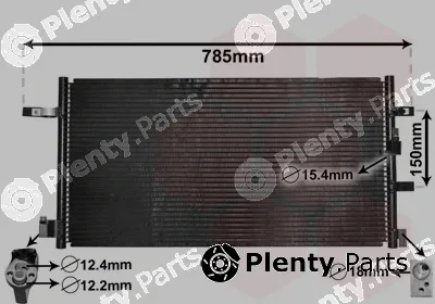 Van Wezel 03005360 — Condenser, air conditioning