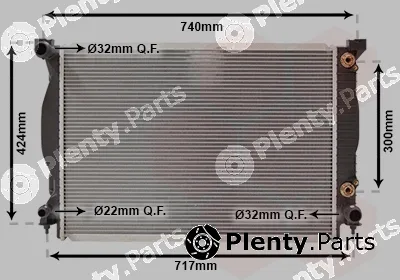 Van Wezel 03002205 — Radiator, engine cooling