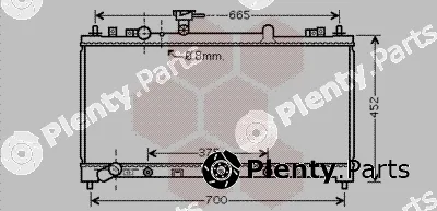 Van Wezel 27002220 — Radiator, engine cooling