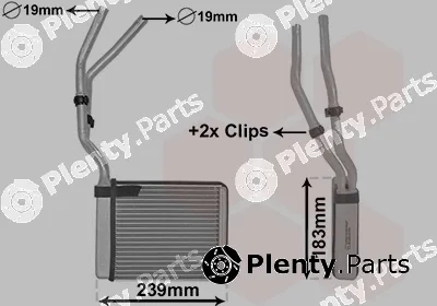 Van Wezel 18006364 — Heat Exchanger, interior heating *** IR PLUS ***