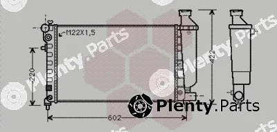 Van Wezel 09002117 — Radiator, engine cooling