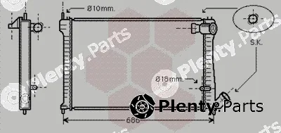 Van Wezel 09002101 — Radiator, engine cooling