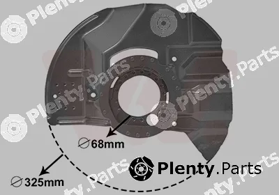 Van Wezel 0646372 — Splash Guard, brake disc