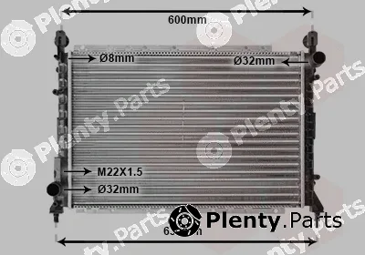 Van Wezel 01002076 — Radiator, engine cooling