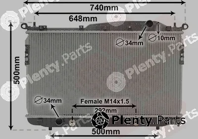Van Wezel 81002135 — Radiator, engine cooling