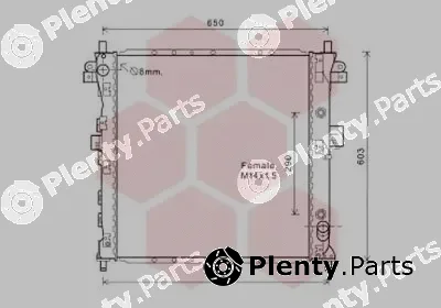 Van Wezel 81002131 — Radiator, engine cooling