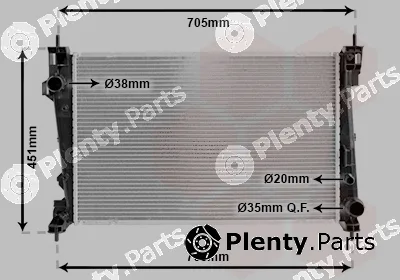 Van Wezel 01002124 — Radiator, engine cooling