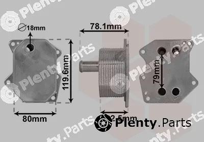 Van Wezel 18013704 — Oil Cooler, engine oil