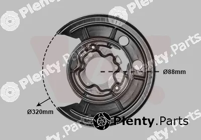 Van Wezel 1651373 — Splash Guard, brake disc