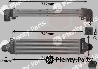 Van Wezel 18004481 — Charge Air Cooler *** IR PLUS ***