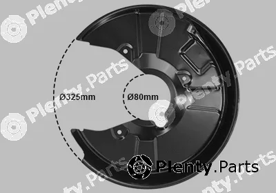 Van Wezel 0325376 — Splash Guard, brake disc