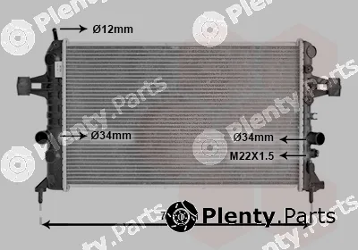 Van Wezel 37002440 — Radiator, engine cooling