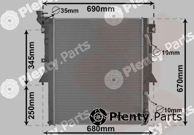 Van Wezel 32012706 — Radiator, engine cooling