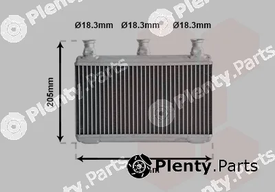 Van Wezel 06006341 — Heat Exchanger, interior heating