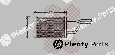 Van Wezel 53006326 — Heat Exchanger, interior heating