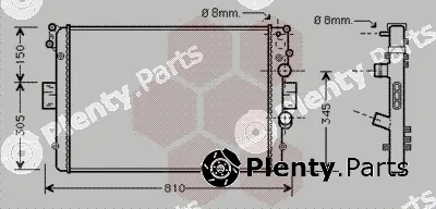 Van Wezel 28002042 — Radiator, engine cooling